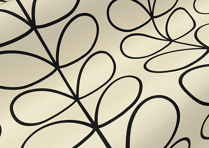 Orla Kiely Linear Stem, Black - Roller Blind - Image 4